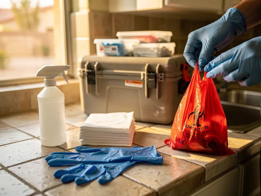 DIY vs when to call a pro for biohazard cleanup in a Phoenix home